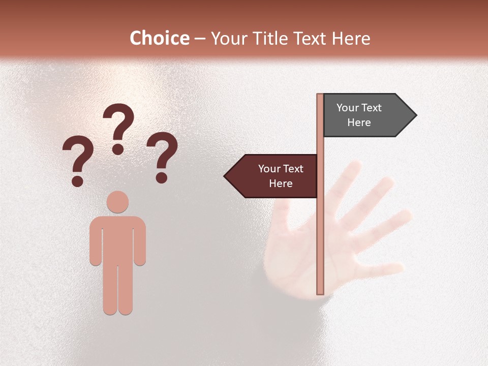 Sorrowful Stress Female PowerPoint Template