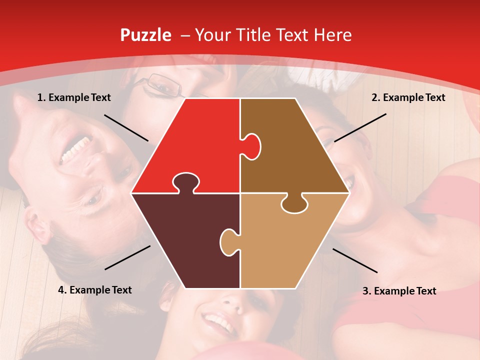 A Group Of People Holding Colorful Balls In A Circle PowerPoint Template