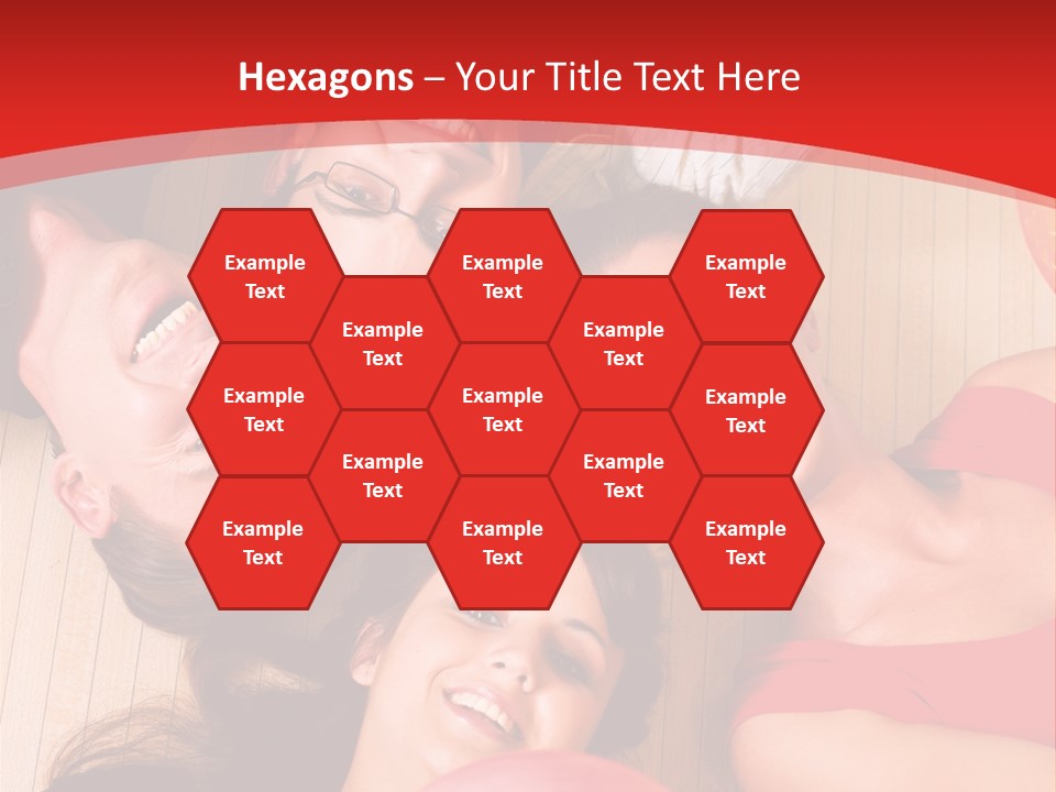 A Group Of People Holding Colorful Balls In A Circle PowerPoint Template