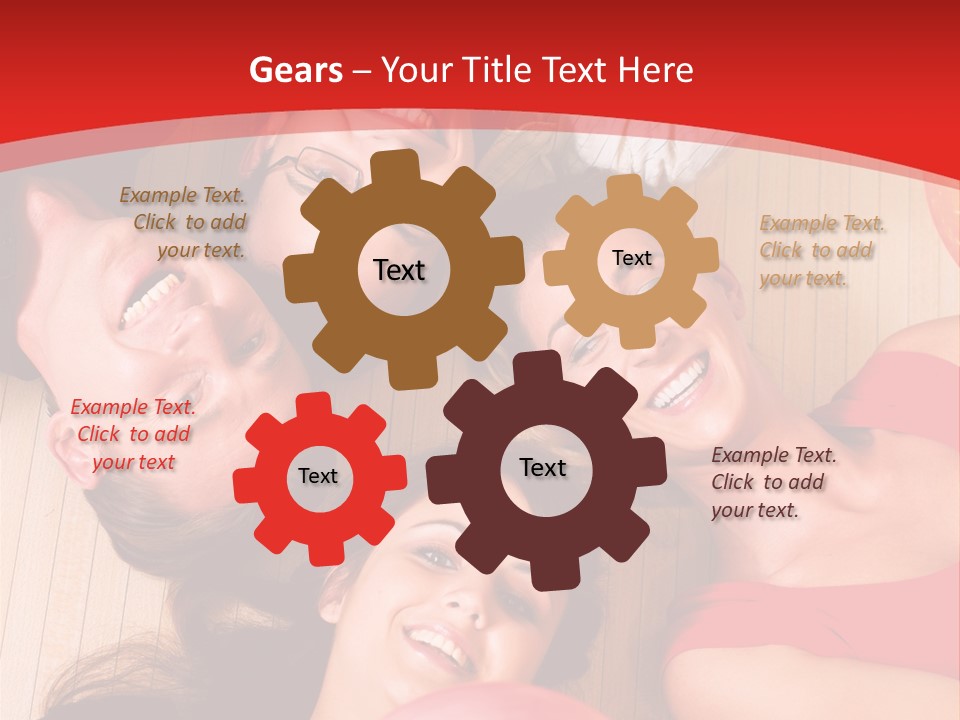 A Group Of People Holding Colorful Balls In A Circle PowerPoint Template