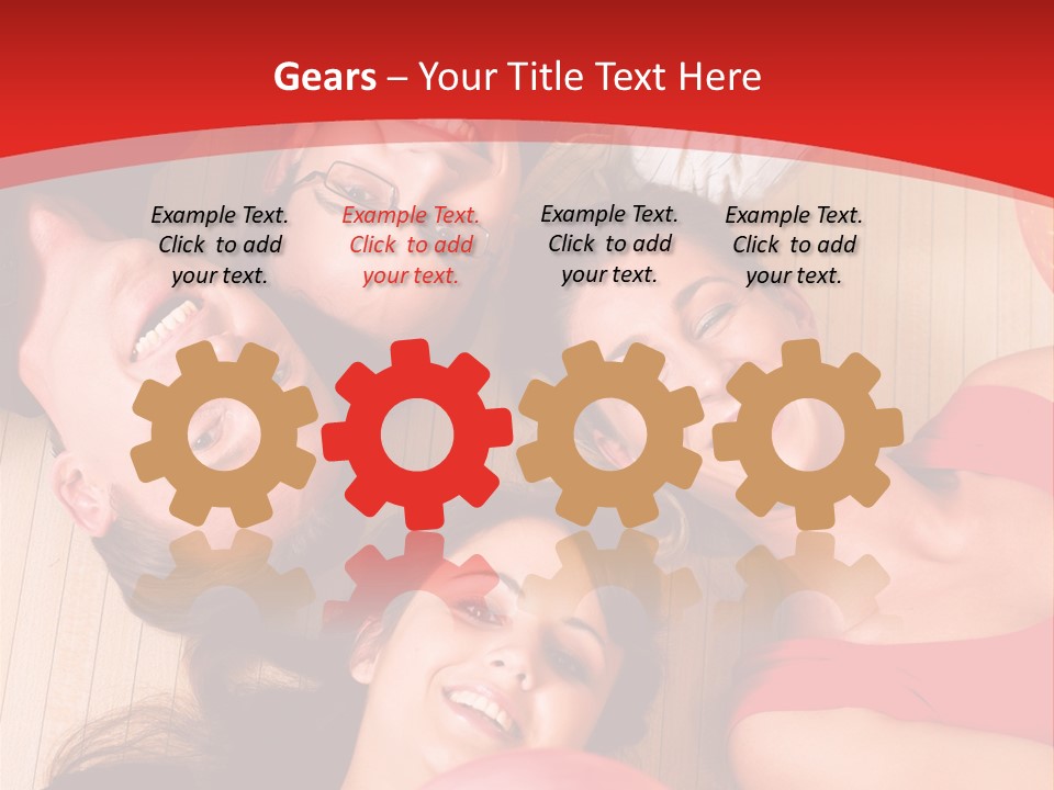 A Group Of People Holding Colorful Balls In A Circle PowerPoint Template