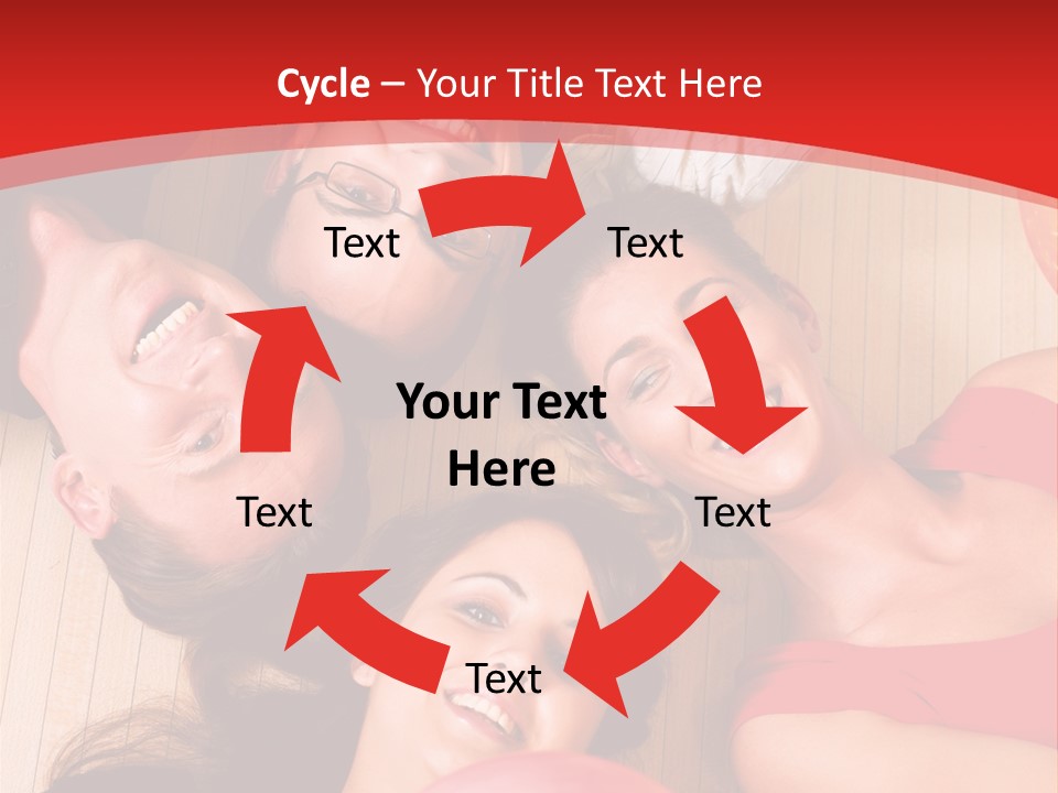 A Group Of People Holding Colorful Balls In A Circle PowerPoint Template