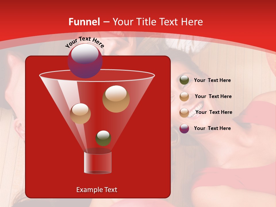 A Group Of People Holding Colorful Balls In A Circle PowerPoint Template