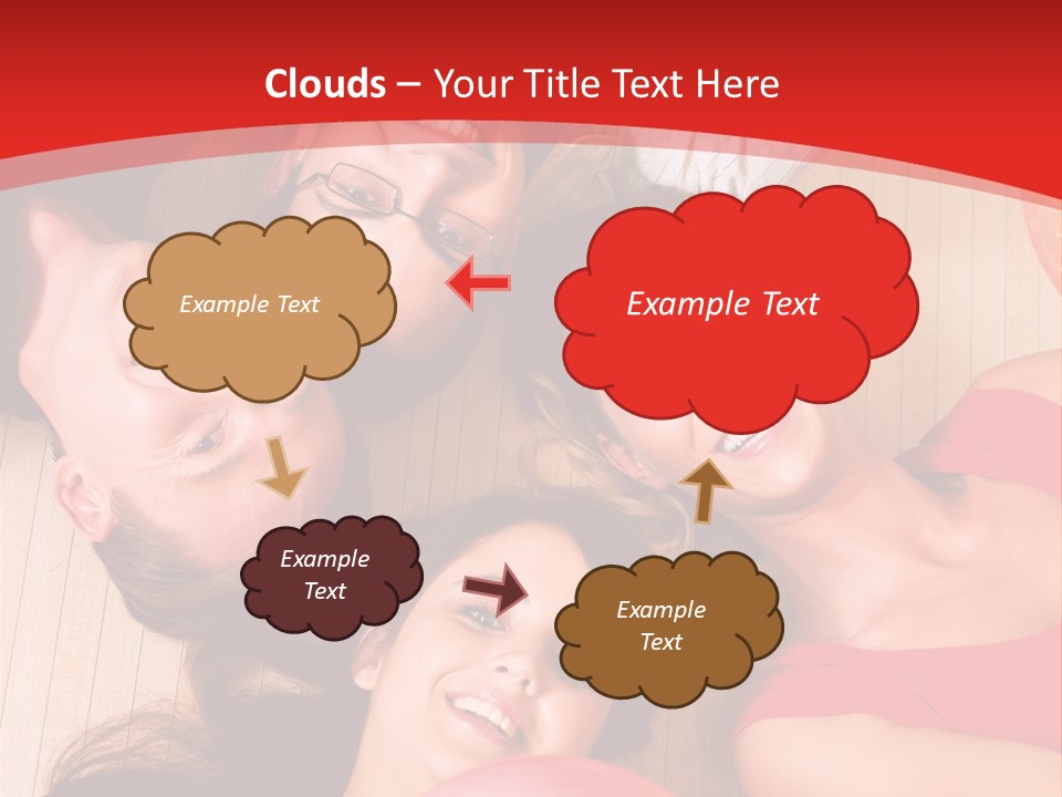 A Group Of People Holding Colorful Balls In A Circle PowerPoint Template