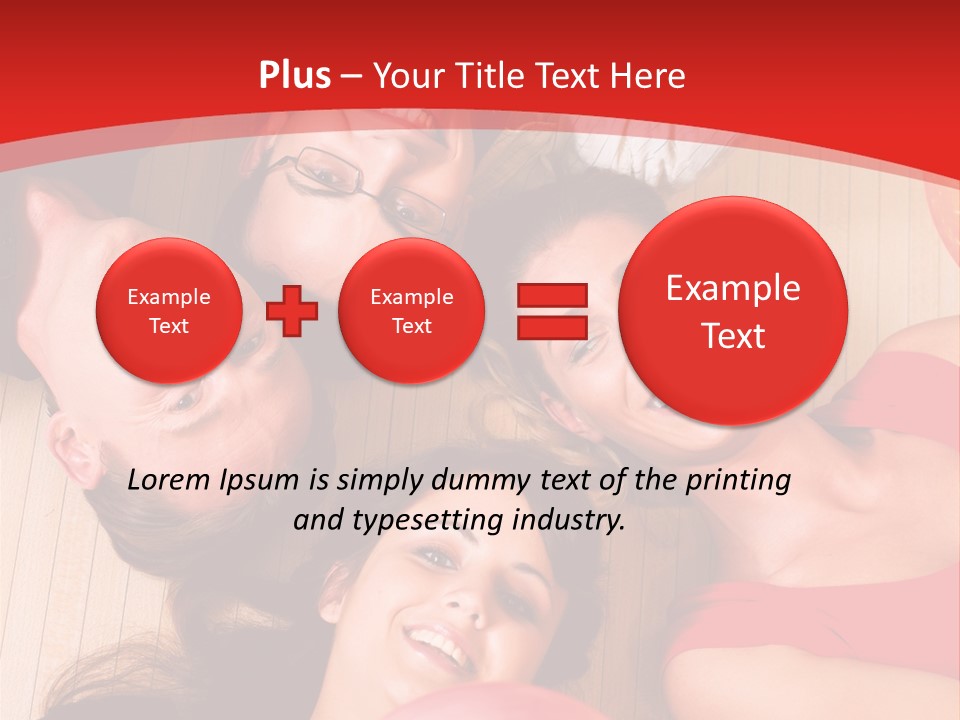 A Group Of People Holding Colorful Balls In A Circle PowerPoint Template