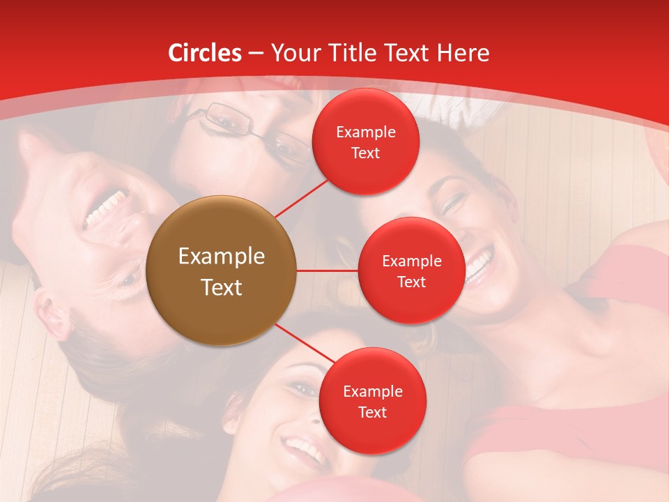 A Group Of People Holding Colorful Balls In A Circle PowerPoint Template