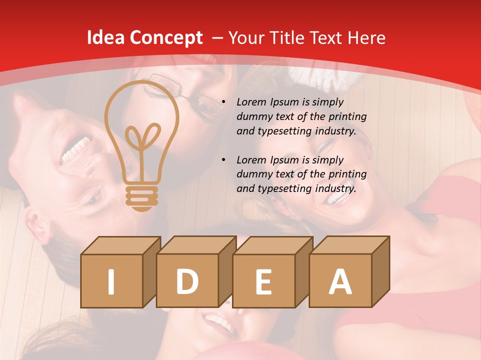 A Group Of People Holding Colorful Balls In A Circle PowerPoint Template