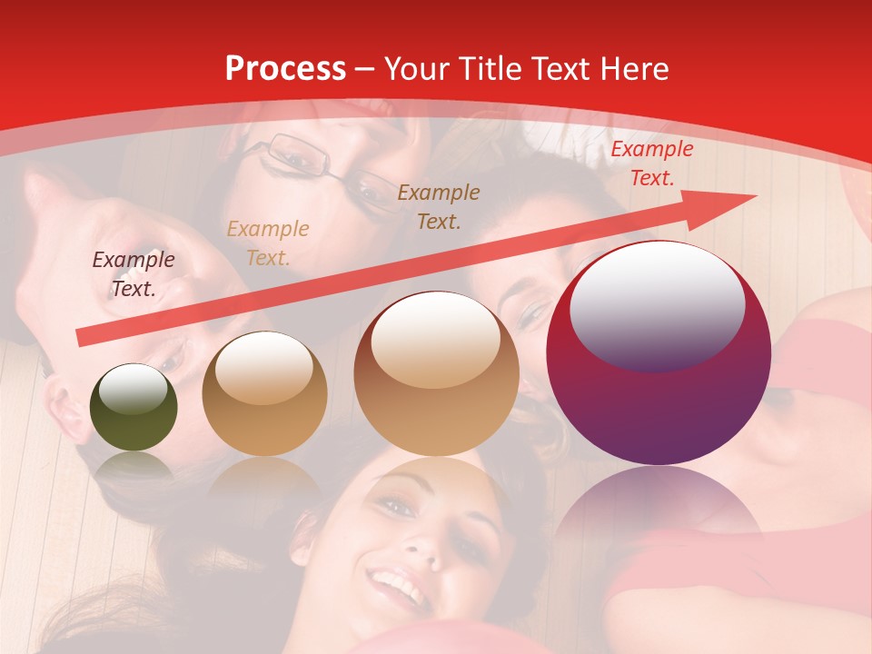 A Group Of People Holding Colorful Balls In A Circle PowerPoint Template