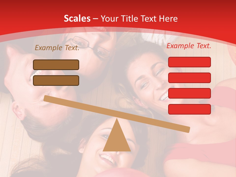 A Group Of People Holding Colorful Balls In A Circle PowerPoint Template