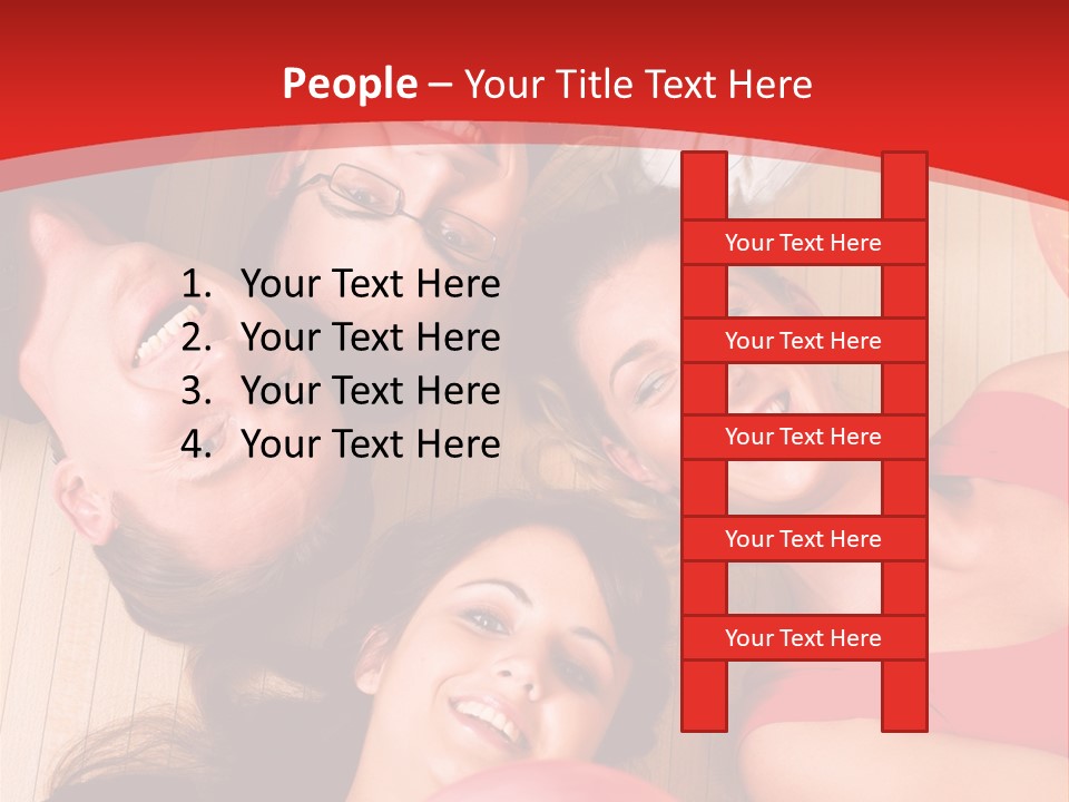 A Group Of People Holding Colorful Balls In A Circle PowerPoint Template