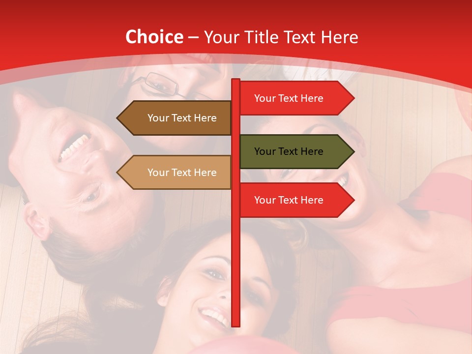 A Group Of People Holding Colorful Balls In A Circle PowerPoint Template