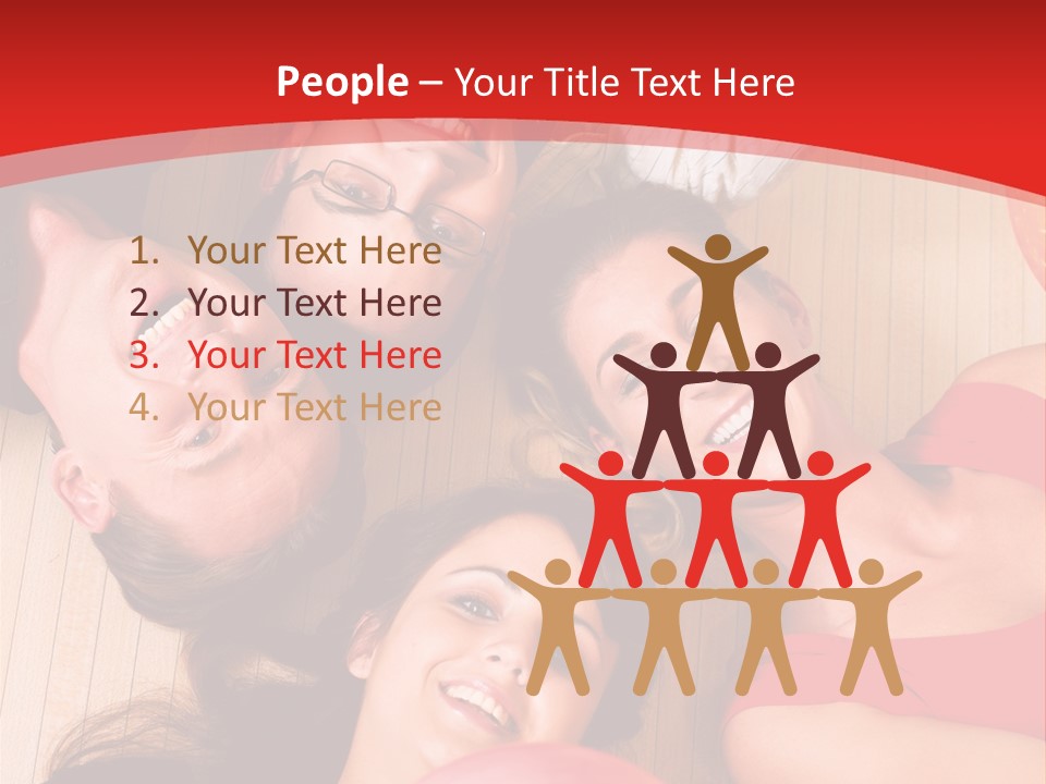 A Group Of People Holding Colorful Balls In A Circle PowerPoint Template