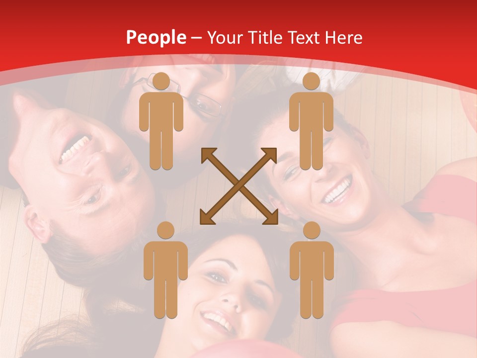 A Group Of People Holding Colorful Balls In A Circle PowerPoint Template