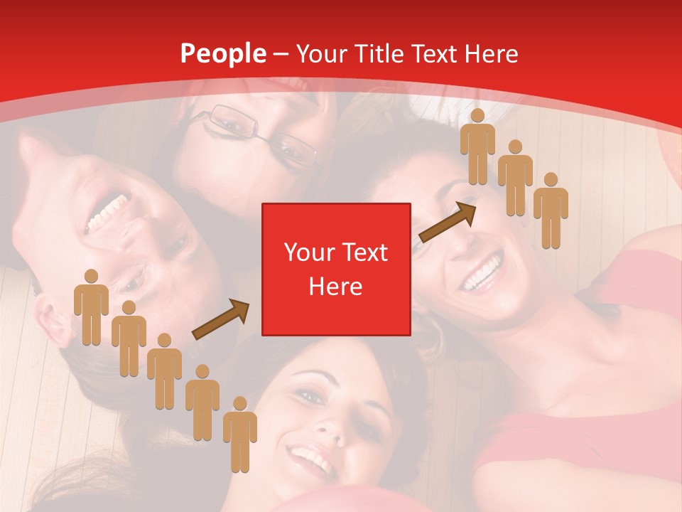 A Group Of People Holding Colorful Balls In A Circle PowerPoint Template