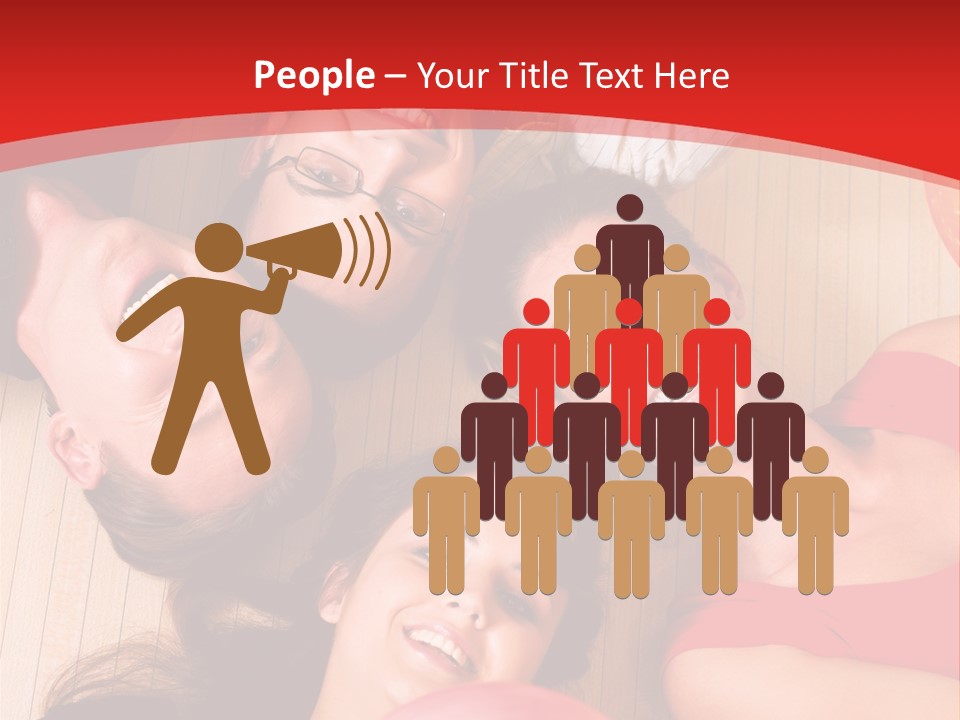 A Group Of People Holding Colorful Balls In A Circle PowerPoint Template