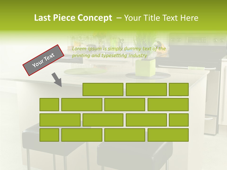 Residential Decoration Island PowerPoint Template