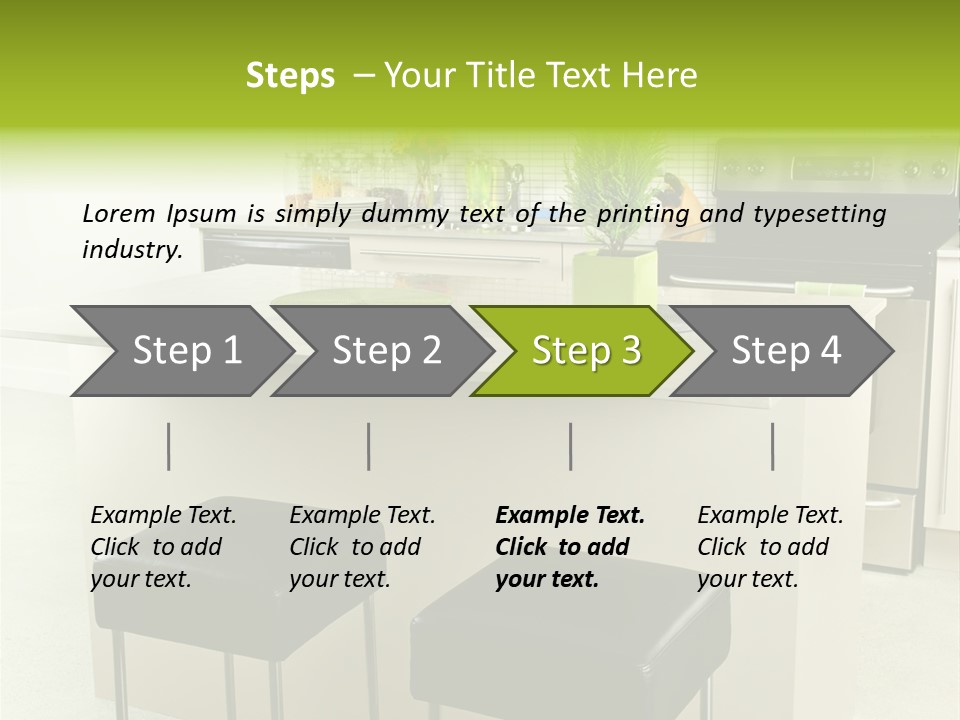 Residential Decoration Island PowerPoint Template