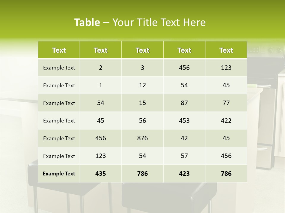 Residential Decoration Island PowerPoint Template