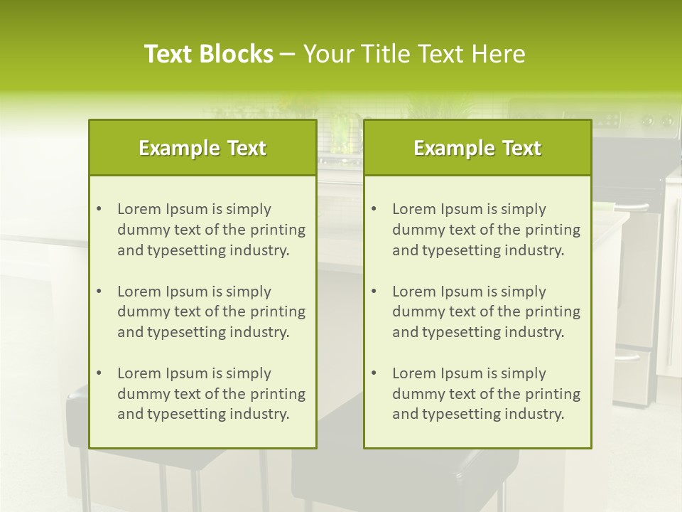 Residential Decoration Island PowerPoint Template