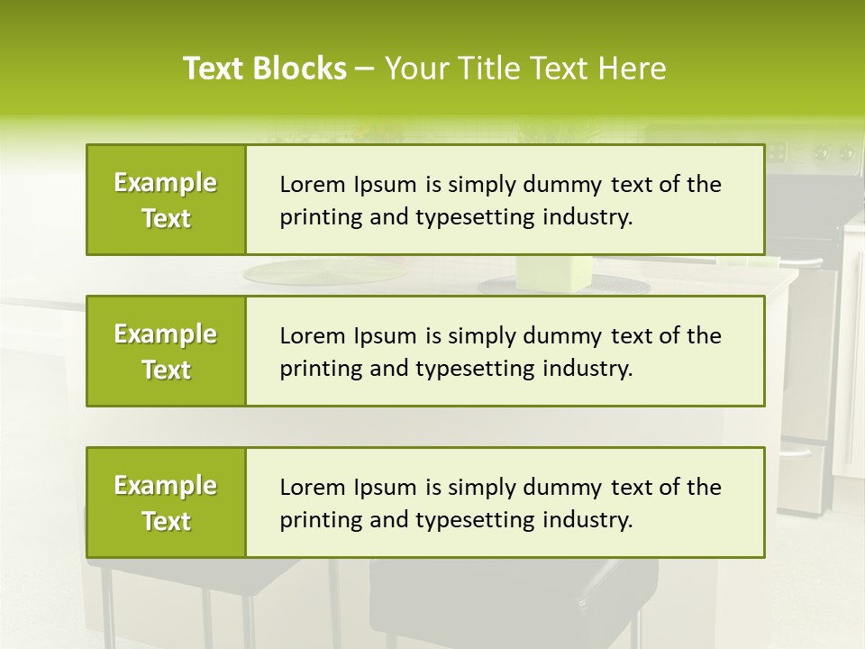 Residential Decoration Island PowerPoint Template