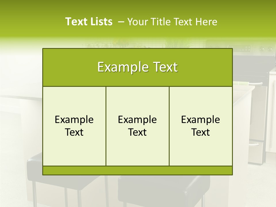 Residential Decoration Island PowerPoint Template
