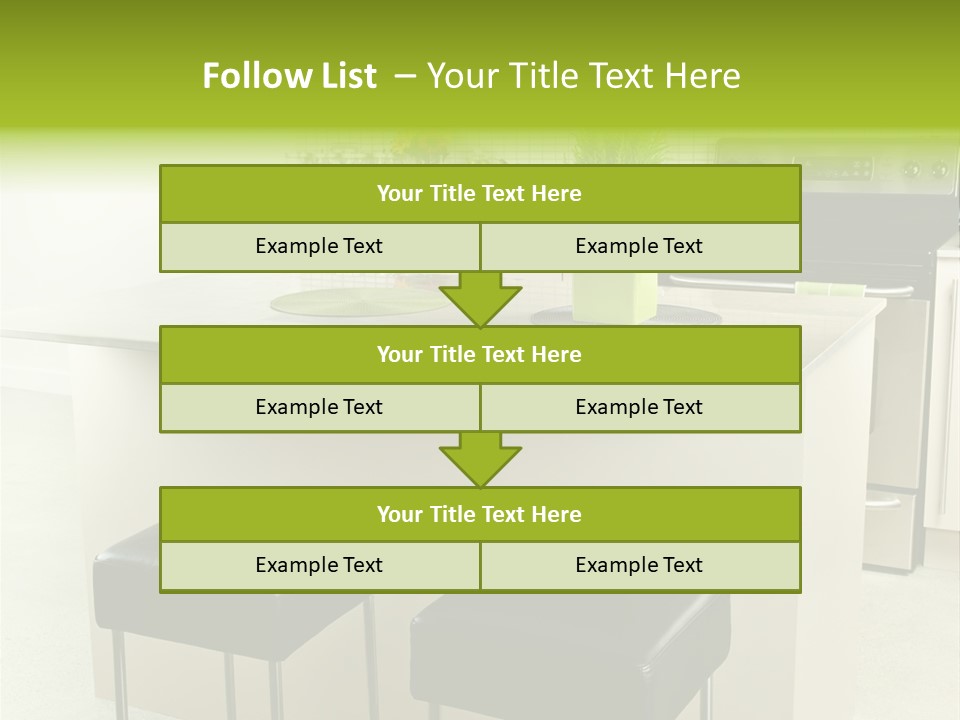 Residential Decoration Island PowerPoint Template