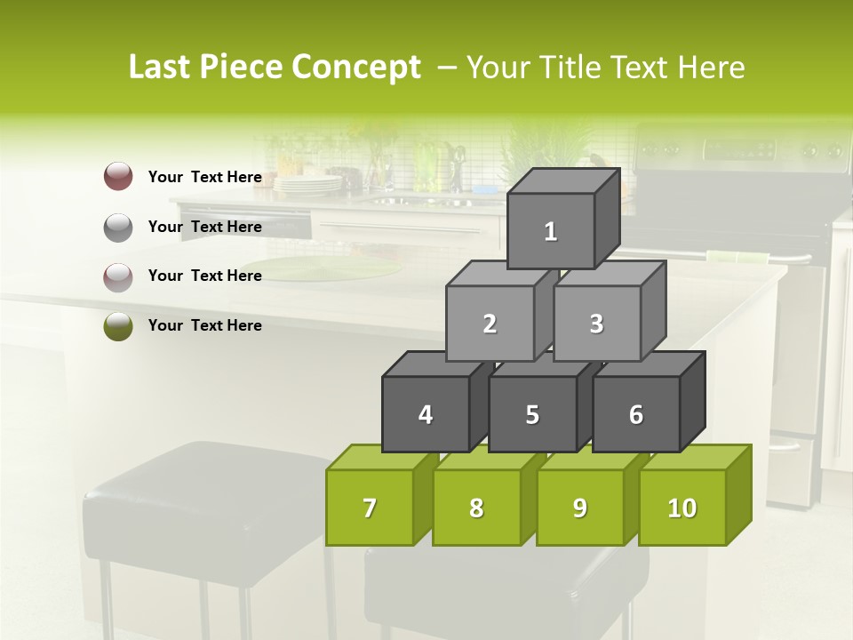 Residential Decoration Island PowerPoint Template