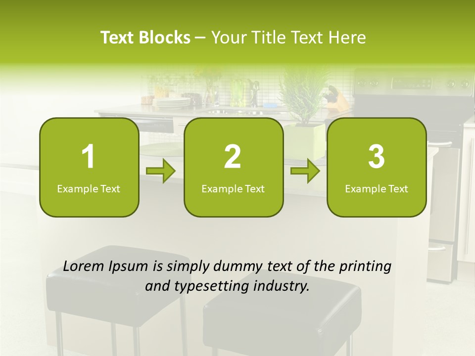 Residential Decoration Island PowerPoint Template