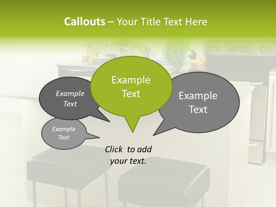 Residential Decoration Island PowerPoint Template