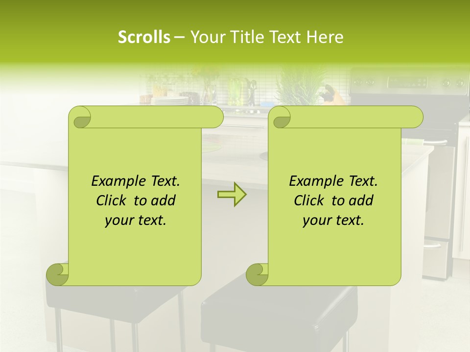 Residential Decoration Island PowerPoint Template