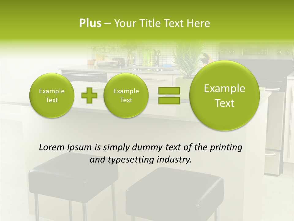 Residential Decoration Island PowerPoint Template