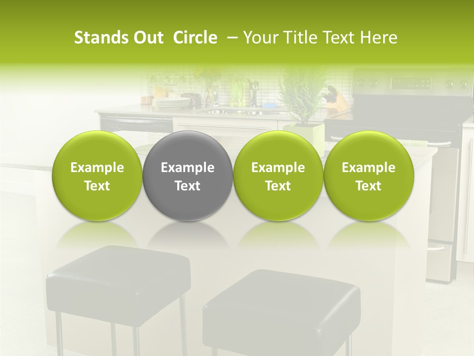 Residential Decoration Island PowerPoint Template