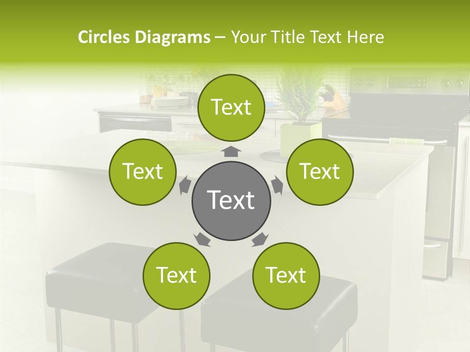 Residential Decoration Island PowerPoint Template