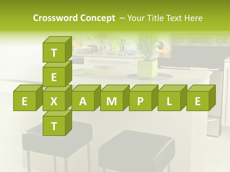 Residential Decoration Island PowerPoint Template