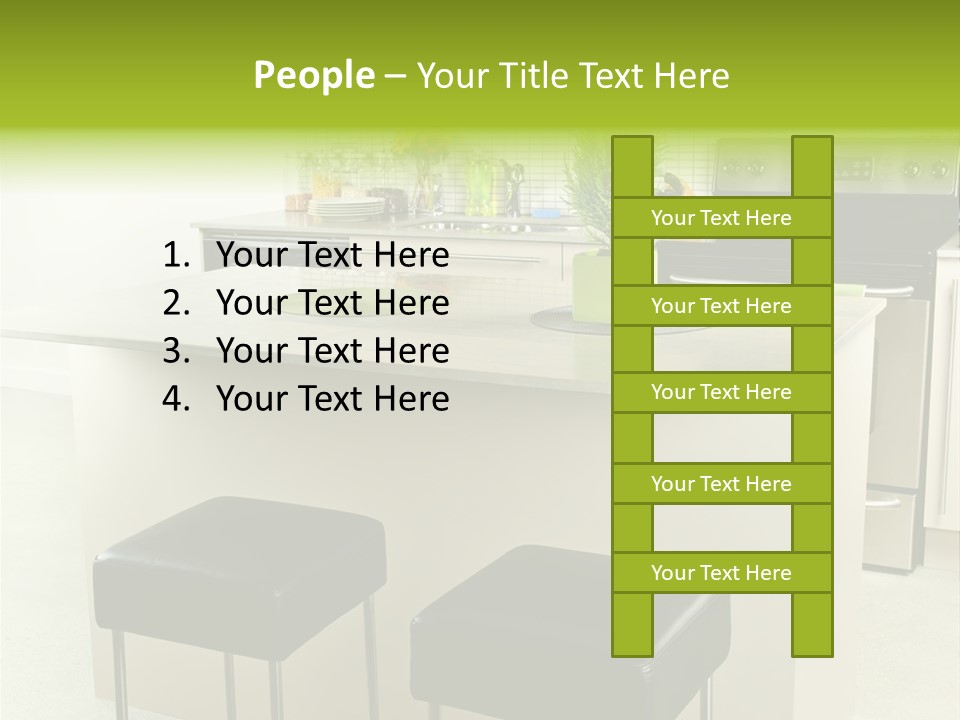 Residential Decoration Island PowerPoint Template