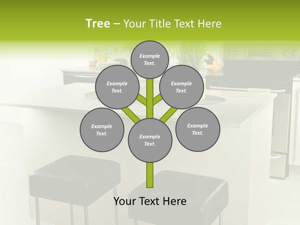 Residential Decoration Island PowerPoint Template