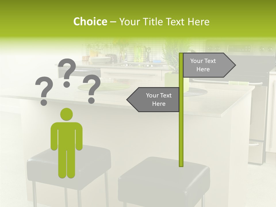 Residential Decoration Island PowerPoint Template