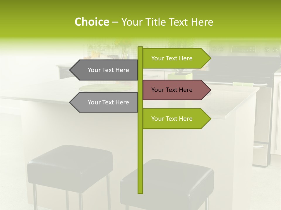 Residential Decoration Island PowerPoint Template