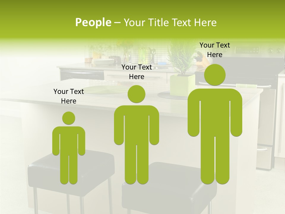 Residential Decoration Island PowerPoint Template