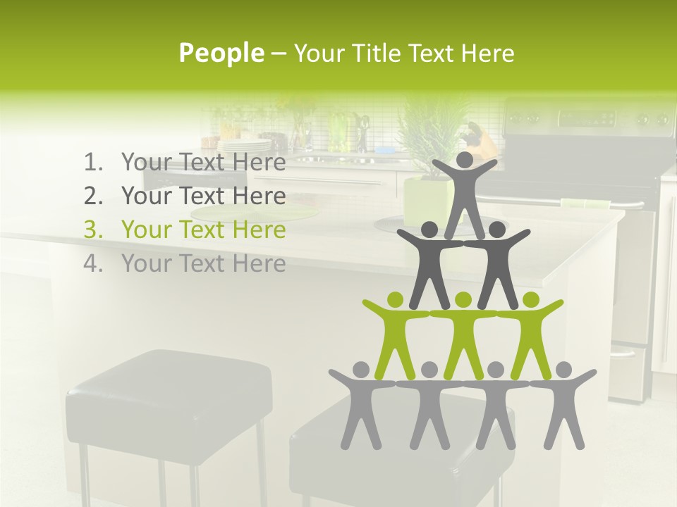 Residential Decoration Island PowerPoint Template