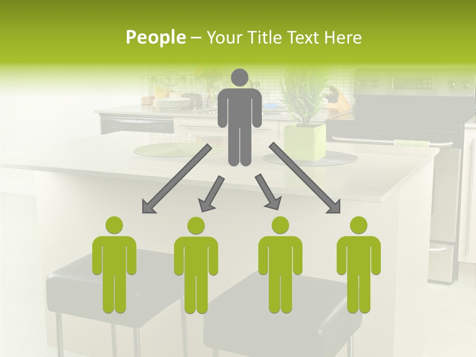 Residential Decoration Island PowerPoint Template