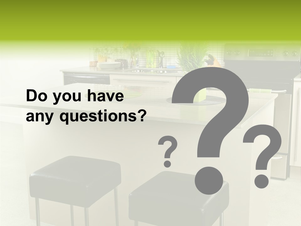 Residential Decoration Island PowerPoint Template