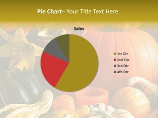 A Bunch Of Pumpkins And Squash On A Table PowerPoint Template