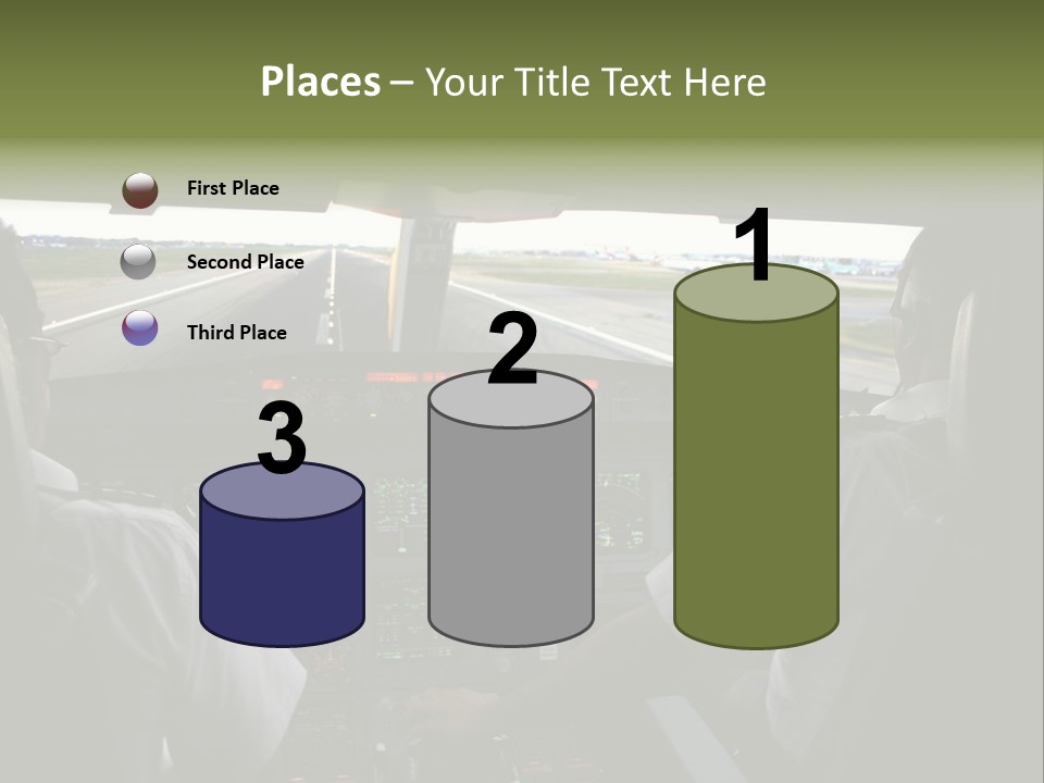 Airlines First Final Approach PowerPoint Template