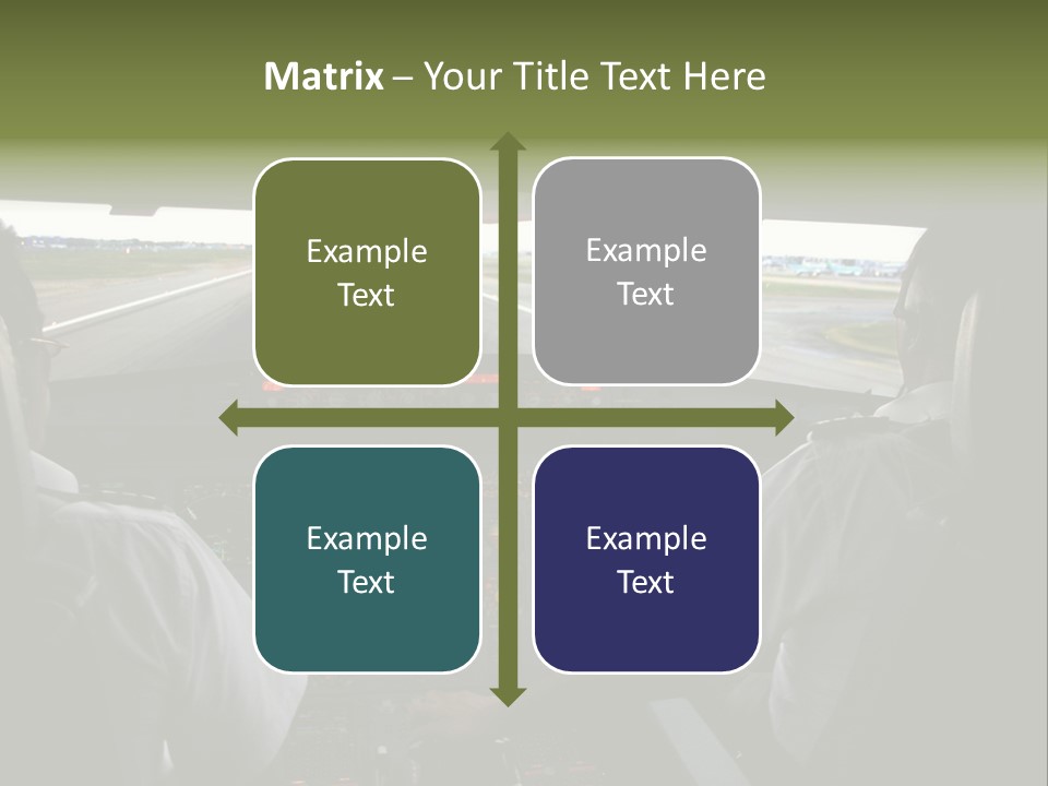 Airlines First Final Approach PowerPoint Template