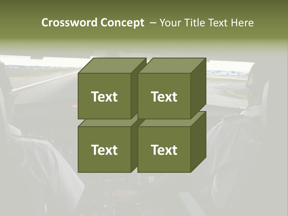 Airlines First Final Approach PowerPoint Template