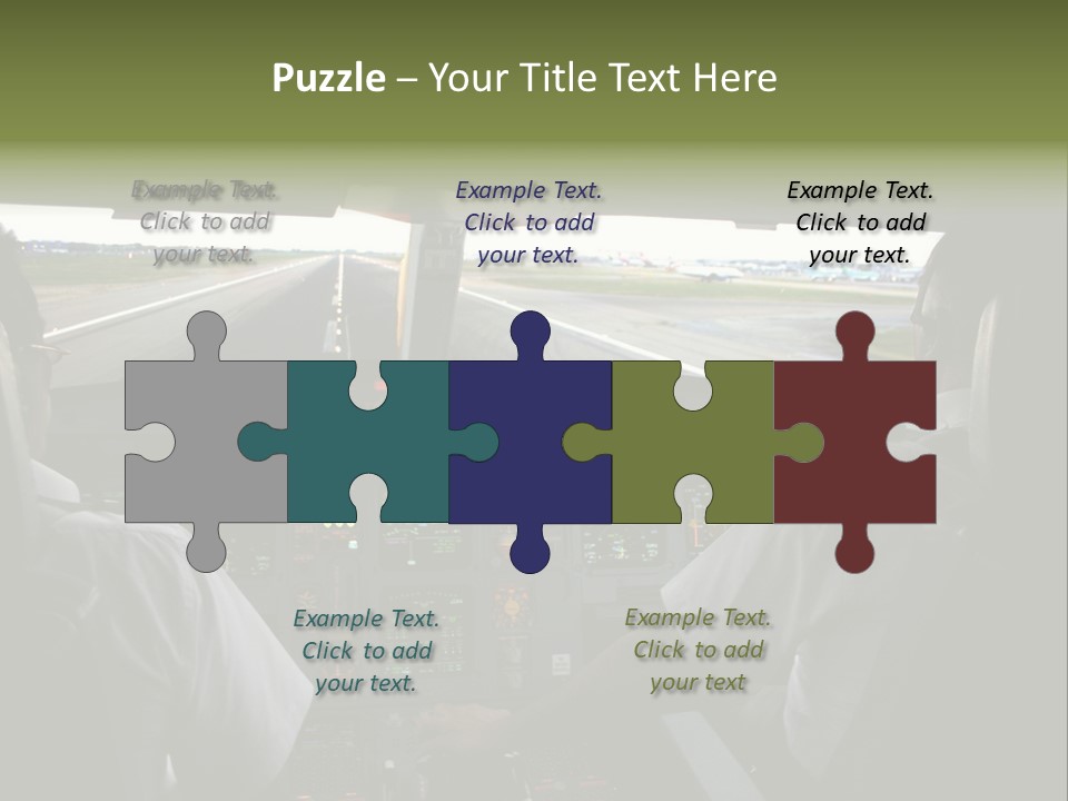 Airlines First Final Approach PowerPoint Template