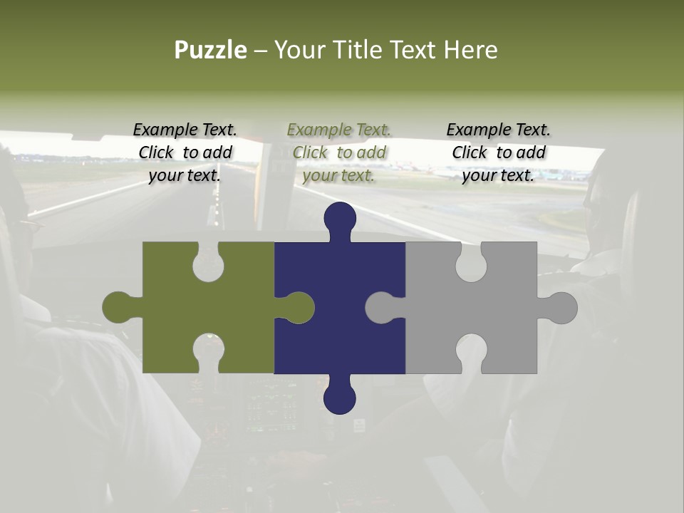 Airlines First Final Approach PowerPoint Template