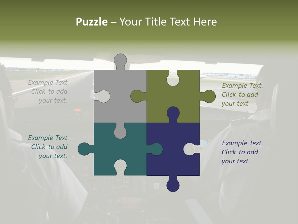 Airlines First Final Approach PowerPoint Template