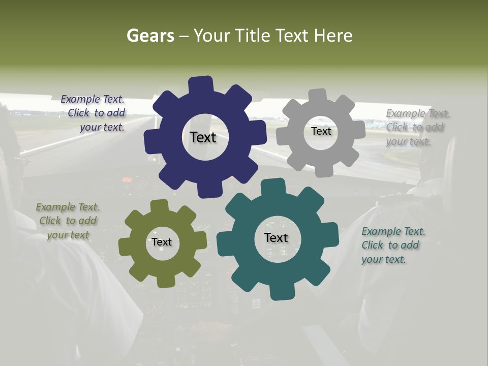 Airlines First Final Approach PowerPoint Template
